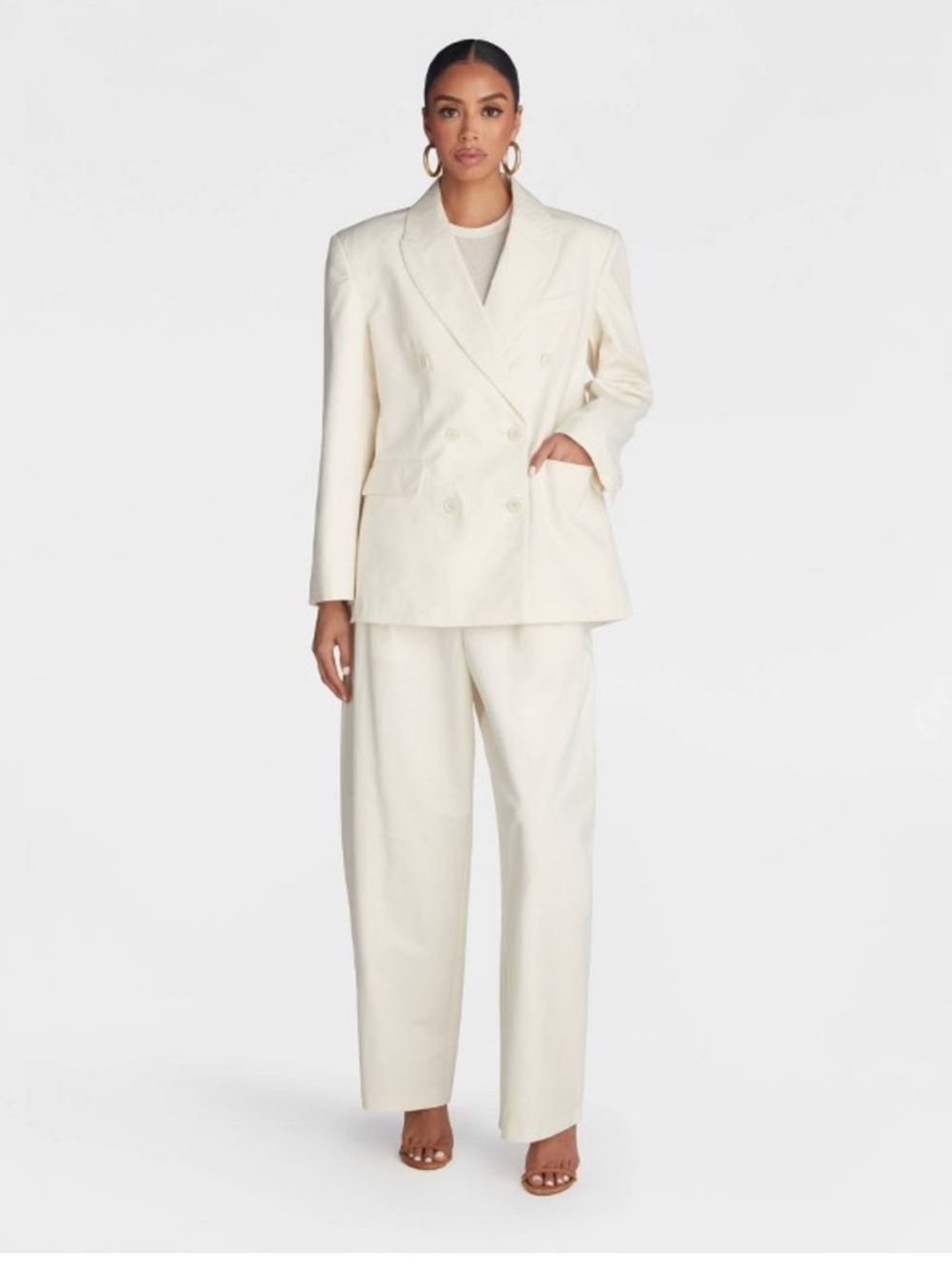 KBB by KAHLANA Women's 'The David
Blazer' -Cream M NWT - Picture 3 of 4